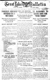 Volume 1, Number 1, Great Lakes Bulletin, February 27, 1918, page 1.